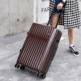 Large-Capacity Travel Trolley Case,High-Quality Abs+Pc Universal Wheel Luggage,Personalized Retro