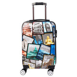 New Fashion Trolley Case, Personalized Graffiti Suitcase, Men And Women Printed Trolley Luggage