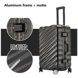 20"24"26"28" Aluminum Frame Luggage New Travel Suitcase With Spinner Rolling Trolley Case