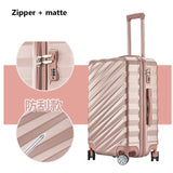 20"24"26"28" Aluminum Frame Luggage New Travel Suitcase With Spinner Rolling Trolley Case