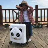 Children'S Suitcase,Cute 3D Trolley Case,Universal Wheel 20 Inch Cartoon Luggage,Cute Baby Small
