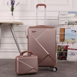 Travel Suitcase Set Rolling Luggage Spinner Trolley Case  20Inch Boarding Wheel Woman Cosmetic Case