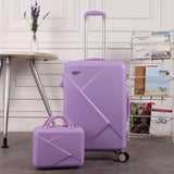 Travel Suitcase Set Rolling Luggage Spinner Trolley Case  20Inch Boarding Wheel Woman Cosmetic Case