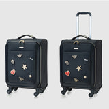 Waterproof Suitcase,Oxford Cloth Luggage,Cute Small Fresh Personality Student Trolley