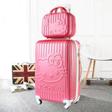 Travel Suitcase Set Rolling Luggage Set Spinner Trolley Case 20" Boarding Wheel Woman Cosmetic Case