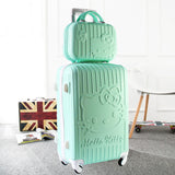 Travel Suitcase Set Rolling Luggage Set Spinner Trolley Case 20" Boarding Wheel Woman Cosmetic Case