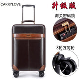 Carrylove Business Leisure 16/18/20/22/24 Inch Handbag+Rolling Luggage Advanced Material Travel