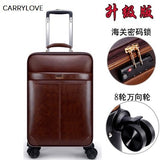 Carrylove Business Leisure 16/18/20/22/24 Inch Handbag+Rolling Luggage Advanced Material Travel