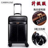 Carrylove Business Leisure 16/18/20/22/24 Inch Handbag+Rolling Luggage Advanced Material Travel
