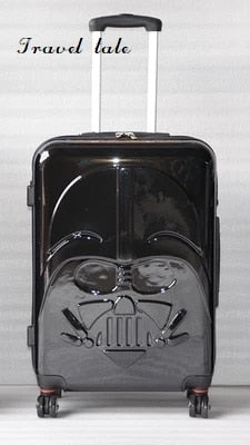Travel Tale Abs+Pc 20/24/28 Inch Cartoon Darth Vader Rolling Luggage Spinner Brand High Quality
