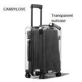 Hjx Travel Tale The New Latest Fashion Luxury Transparent Suitcase 20/22/24/26 Inch Size Pc Rolling