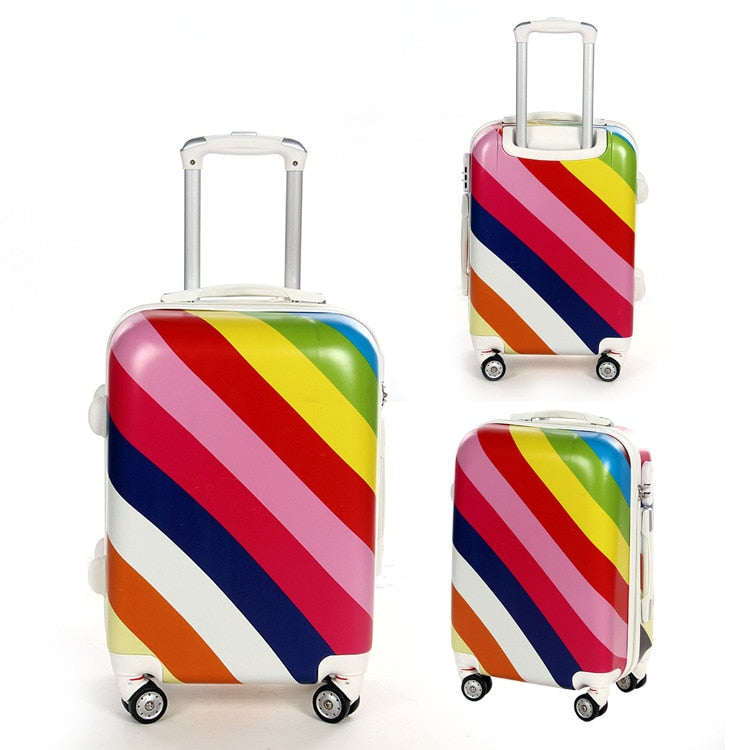Shop Rainbow!Women 20 24Inch Abs Pc Cute Rain – Luggage Factory
