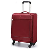 Letrend Black Men Rolling Luggage Spinner High-Grade Wheel Suitcase Red Women Trolley 20 Inch Carry