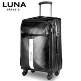 Suitcase Trolley Luggage Travel Bag Luggage Mike Universal Wheels Luggage Bag 20 24 28,Luxury Pu