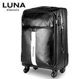 Suitcase Trolley Luggage Travel Bag Luggage Mike Universal Wheels Luggage Bag 20 24 28,Luxury Pu
