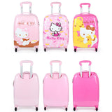 Waterproof Fashion Pu Luggage Bag ,Hello Kitty Girls Suitcase ,Children'S Trolley Case,Baby Wheel