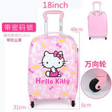 Waterproof Fashion Pu Luggage Bag ,Hello Kitty Girls Suitcase ,Children'S Trolley Case,Baby Wheel