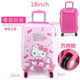 Waterproof Fashion Pu Luggage Bag ,Hello Kitty Girls Suitcase ,Children'S Trolley Case,Baby Wheel