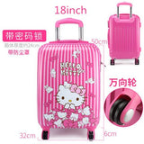 Waterproof Fashion Pu Luggage Bag ,Hello Kitty Girls Suitcase ,Children'S Trolley Case,Baby Wheel