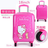 Waterproof Fashion Pu Luggage Bag ,Hello Kitty Girls Suitcase ,Children'S Trolley Case,Baby Wheel