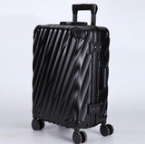 Luggage Bag 20" 24"  Travel Suit Case Tas Lock Carry On Vintage Trolley For Women Men Spinner Wheel