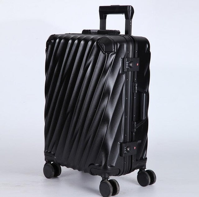 Luggage Bag 20" 24"  Travel Suit Case Tas Lock Carry On Vintage Trolley For Women Men Spinner Wheel