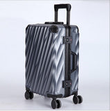 Luggage Bag 20" 24"  Travel Suit Case Tas Lock Carry On Vintage Trolley For Women Men Spinner Wheel