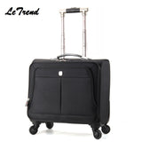 Business Multifunction Boarding Suitcase Travel Oxford Waterproof Casters 16/18 Inch Men Large