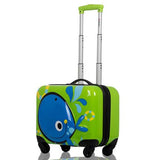 Abs+Pc Children'S Suitcase,Cartoon Mini Luggage,Male And Female Baby Travel 18"Boarding Box,3D Cute