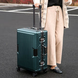 Aluminum Frame + Pc Shell Suitcase Bag, 20"24" Inch Rolling Luggage,High-Quality Travel Box ,New
