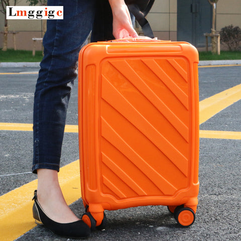Women High Quality Pc Rolling Luggage,New Travel Suitcase Bag ,20"24"Inch Universal Wheel Laptop