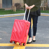 Women High Quality Pc Rolling Luggage,New Travel Suitcase Bag ,20"24"Inch Universal Wheel Laptop