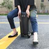Women High Quality Pc Rolling Luggage,New Travel Suitcase Bag ,20"24"Inch Universal Wheel Laptop