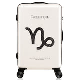 Luggage Set Fashion Constellation Spinner Carry On Luggage Bag Boarding Case Traveling Luggage Bags