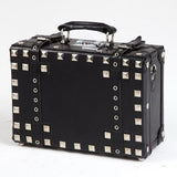 Retro Universal Wheels Trolley Luggage Male Female Punk Rivet Bag Travel Password Box,12 20 22 24