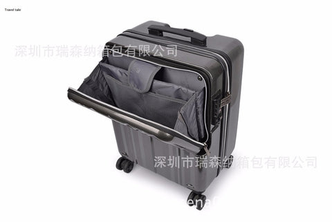 Travel Tale Pc 20" Front Computer Bag Rolling Luggage Multifunction Business Suitcase Universal
