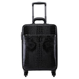 Carrylove  Fashion Luggage Series 16/20/22/24 Inch  Hcrocodile Pu Rolling Luggage Spinner Brand