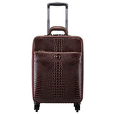 Carrylove  Fashion Luggage Series 16/20/22/24 Inch  Hcrocodile Pu Rolling Luggage Spinner Brand