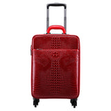 Carrylove  Fashion Luggage Series 16/20/22/24 Inch  Hcrocodile Pu Rolling Luggage Spinner Brand