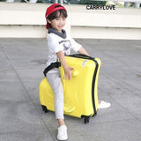 Carrylove Cartoon Luggage Series 20/24 Size Boarding Pc You Can Ride Rolling Luggage Spinner