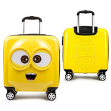Carrylove Cartoon Luggage Series 18/20 Inch Handbag+Rolling Minions Luggage Spinner Brand Travel