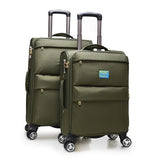 Travel Tale Durable, High-Grade Canvas Rolling Luggage Spinner Brand Military Style Business Travel