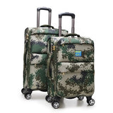 Travel Tale Durable, High-Grade Canvas Rolling Luggage Spinner Brand Military Style Business Travel