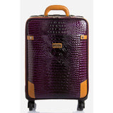 Carrylove  Fashion Luggage Series 18/20/22 Inch  Hcrocodile Pu Rolling Luggage Spinner Brand Travel