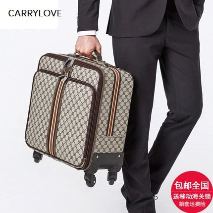 Carrylove  Fashion Luggage Series16/18/20/22/24 Size High Quality  Pu Star Rolling Luggage  Brand