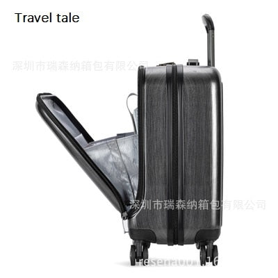 Travel Tale Pc 20" Front Computer Bag Fashion Multifunction Business Suitcase Universal Wheel
