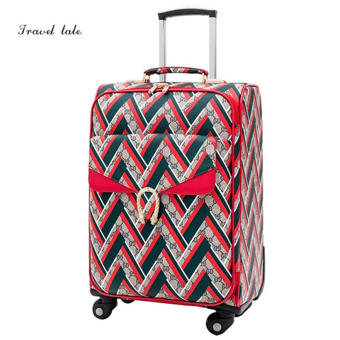 Travel Tale  16 Inch The Most Fashionable, High Quality Pu Rolling Luggage Spinner Brand Short