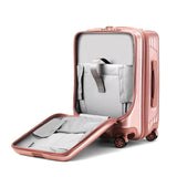 Business Suitcase Male 20 24 26 Inch Boarding Trolley Case Female Front Opening Zipper Universal