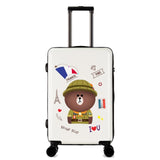 Suitcases And Travel Bags Student Cartoon Wear-Resisting High Quality Spinner Carry On Luggage Case