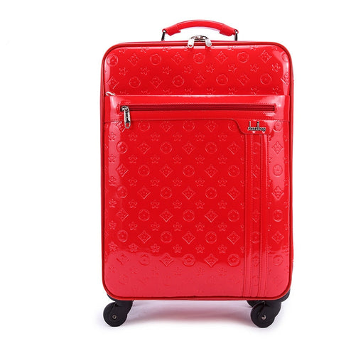 20Inch Fashion Style Women Wedding Luggage Bags,Large Capacity Travel Luggages For Female,Pu